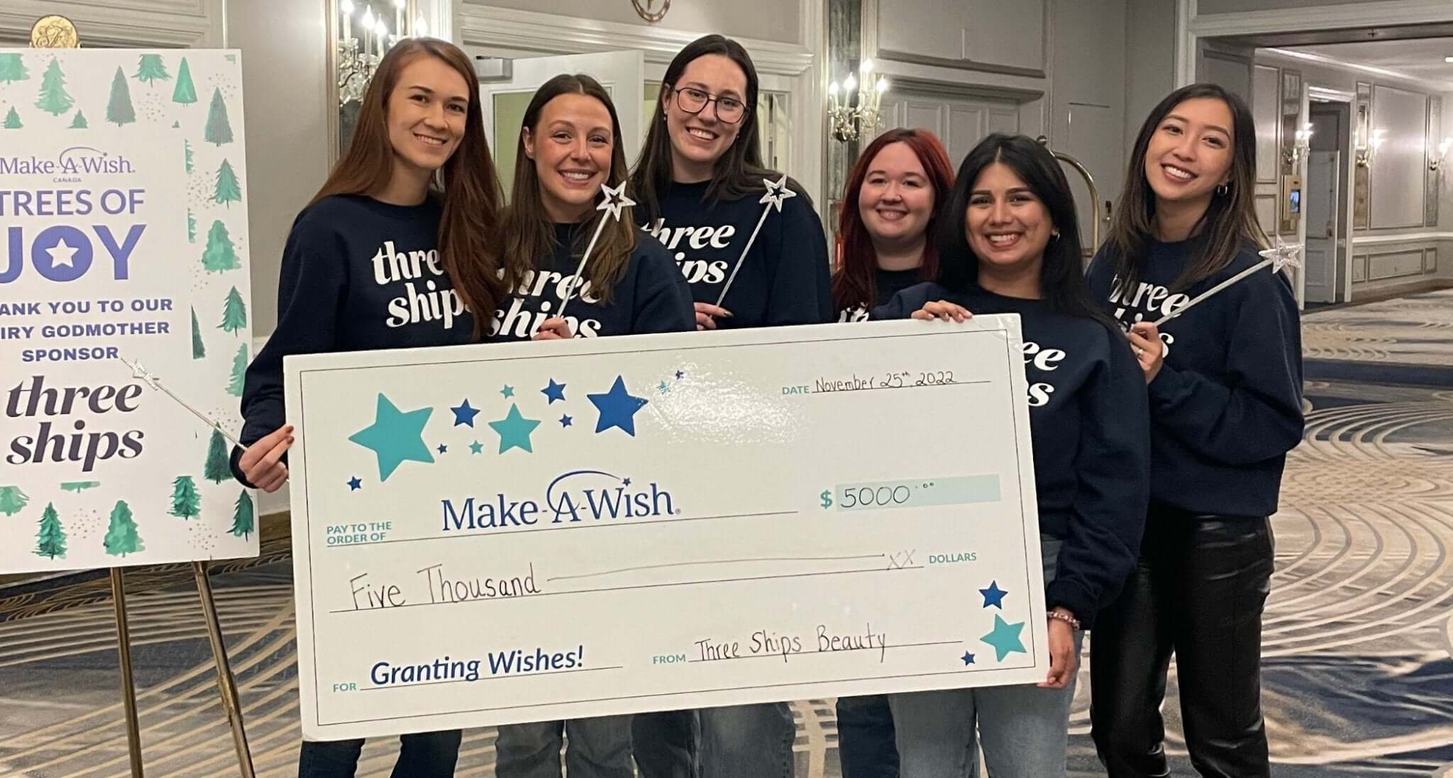 Giving Tuesday: Three Ships Donates $5000 to Make-A-Wish Canada - Three Ships