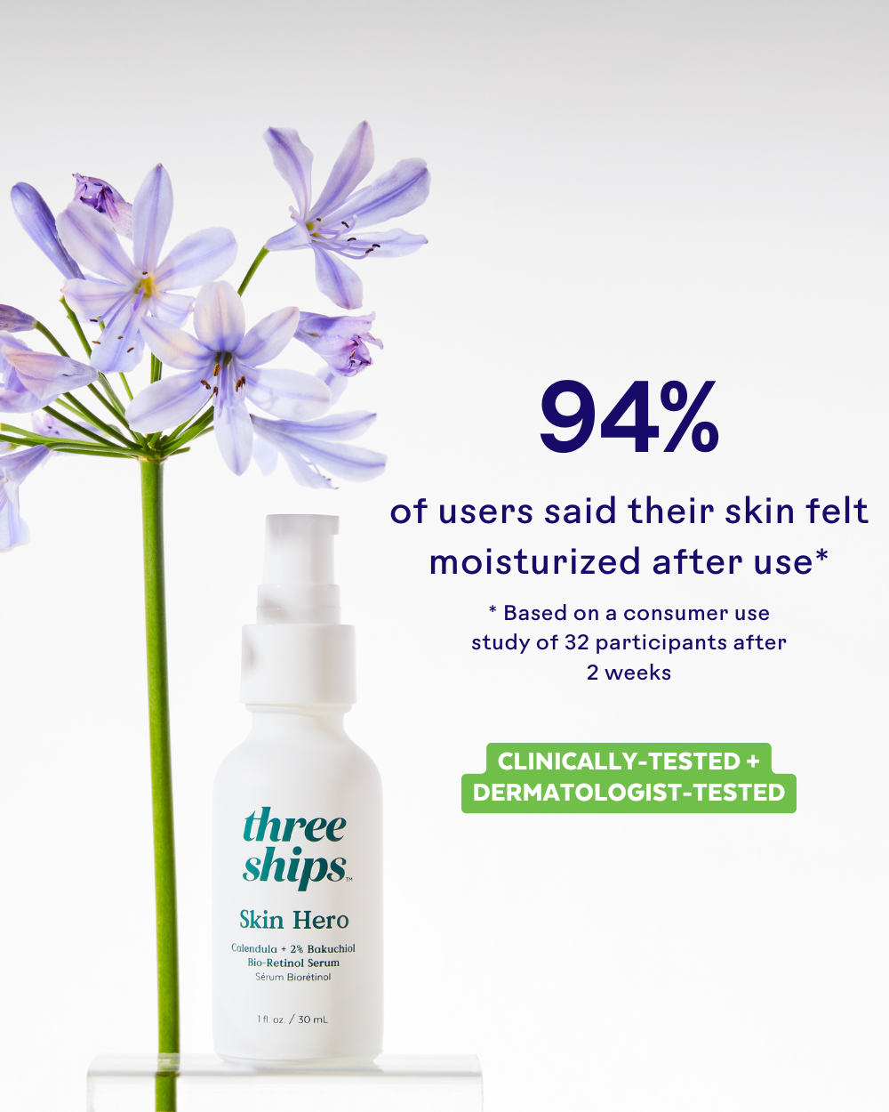 Skin Hero Calendula + 2% Bakuchiol Bio-Retinol Serum